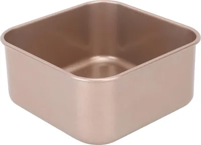 Zdjęcie produktu dla Głęboka, kwadratowa blacha do pieczenia wykonana z grubej stali węglowej, z możliwością układania w stosy, z powłoką nieprzywierającą, model Gold XL, idealna do ciast, pieczywa i potraw z grilla