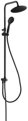 Image de Essesmart colonne de douche sans mitigeur noire Essebagno