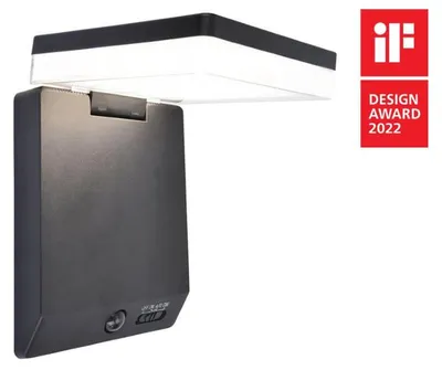 Produktbild von LUTEC 6943101012, Wandbeleuchtung für den Außenbereich, Schwarz, Aluminium, IP44, Garten, III