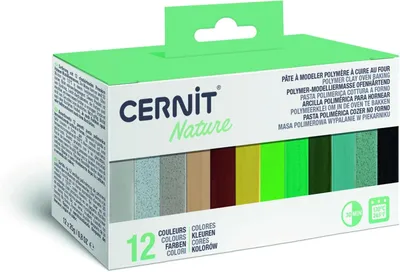 Produktbild von Cernit 12 Miniblöcke 25g Natur