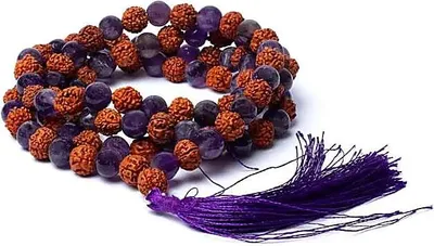 Produktbild von Mala Rudraksha / Amethyst - 0,8cm online bestellen sofort