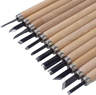 Produktbild von Holzschnittmesser-Set, 12-teiliges Sägewerkzeug, für Selbstbaubegeisterte Anfänger