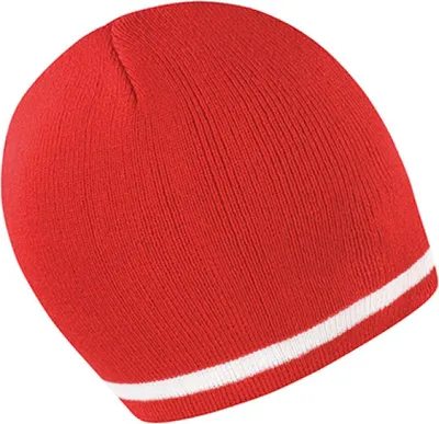 Produktbild von Result Winter Essentials R368X | National Beanie Wintermütze - Farbe: Red/White - Größe: One Size
