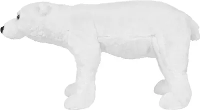 Produktbild von vidaXL Plüschtier Eisbär Stehend Plüsch Weiß XXL