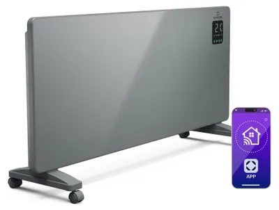 Obrázek produktu pro Klarstein Bansin Smart 2500 konvektorový ohřívač, 2500 W, Aplikace, 5-50 °C, LED displej, Dotykový displej