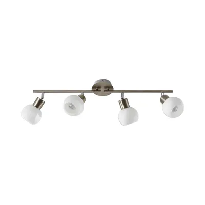 Produktbild von Lindby Deckenlampe Elaina, 70 cm, 4-flg., nickel, Glas, E14