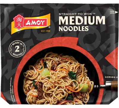 Produktbild von Amoy Mix & Wok Nudeln 300g – schnelle, leckere asiatische Wok-Nudeln