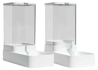 Produktbild von Automatischer Futter-/Wasserspender für Katzen/Hunde, Trockenfutter + Wasser, für kleine/gro?e Tiere