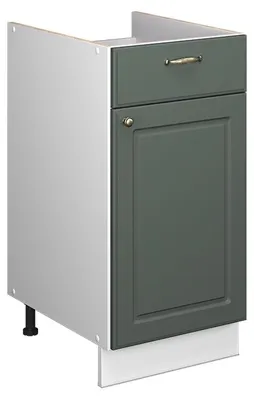 Obrázok produktu pre Spodná skrinka pre drez/varnú dosku Vicco Fame-Line Zelený a zlatý vidiecky dom 40 cm bez pracovnej dosky, Model 60908