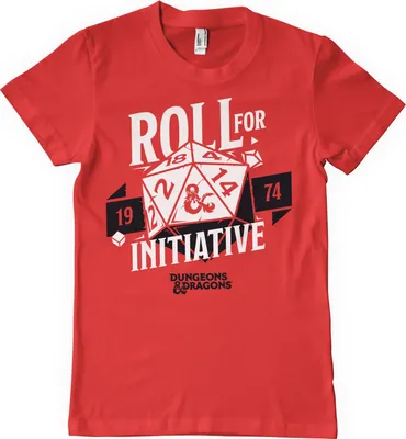 Produktbild von Roll For Initiative T-Shirt - Small - Red