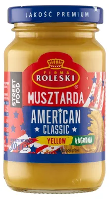 Zdjęcie produktu dla Musztarda American Classic Street Food 200g ROLESKI