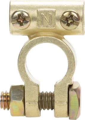 Zdjęcie produktu dla alca® Zacisk bieguna akumulatora minus (-) 1 szt. z prowadnicą kabla Zacisk akumulatora samochodowego 12 V Adapter bieguna akumulatora Zacisk biegunowy akumulatora
