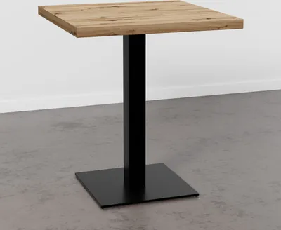 Produktbild von Bistrotisch 60x60 cm | D4225 OV Eiche Artisan | Gastro Tisch Gusseisen Gestell