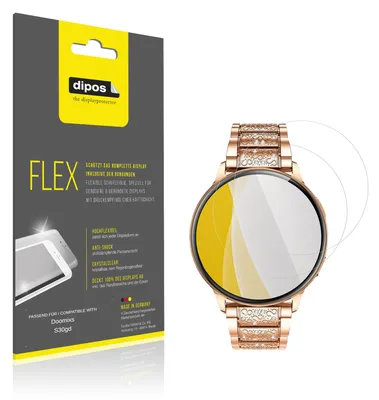 Produktbild von 2x Schutzfolie für Doomixs S30gd Folie, 100% Displayabdeckung, dipos Flex
