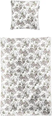 Produktbild von Irisette Mako-Satin Bettwäsche-Garnitur Tokio 8537  Farbe weiss  135x200+80x80cm