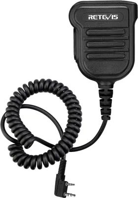 Produktbild von Retevis H103K Schulterlautsprecher-Mikrofon IP54 Wasserdichtes Walkie Talkies-Lautsprechermikrofon RT81