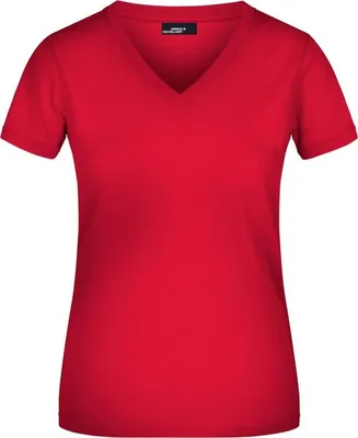 Immagine prodotto di Maglietta V-T Tailliertes Damen da donna, rosso, Gr. M