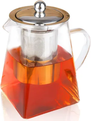 Teekanne mit Sieb, 550 ml, transparent, spülmaschinengeeignet