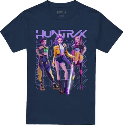 Produktbild von K-Pop Demon Hunters - T-Shirt für Herren/Damen Uni TV20437 (XL) (Marine)