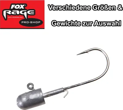 Produktbild von Fox Rage Pro Shad Lead Heads Jigköpfe Jigs , Gewicht:20g, Größe:6/0
