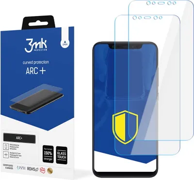 Produktbild von 3mk Display Schutzfolie ARC+ für Xiaomi Mi 8  0,17mm Self-Heal (2 Stück)