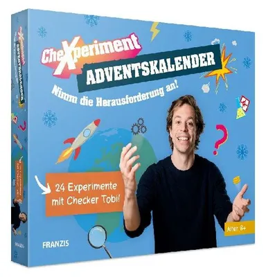 Produktbild von CheXperiment Adventskalender, 24 Experimente für den Advent mit Checker Tobi, für Kinder ab 8 Jahren