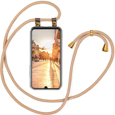 Produktbild von UMHÄNGEHÜLLE + KORDEL für Samsung Galaxy A50 / A30s, Farbe:Gold