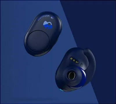 Obrázek produktu pro Skullcandy 414-059-8301, Bezdrátový, 20 - 20000 Hz, Hovory/hudba, 54,2 g, Sluchátka s mikrofonem, Modrá