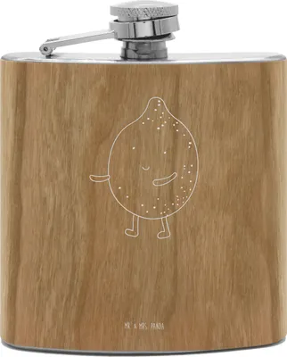 Produktbild von Mr. & Mrs. Panda feldflasche Beste Freunde Zitrone - Transparent - Geschenk, Fehlende Keywords, schnapsflasche, Flachmann Edelstahl, spirituosenflasche, Tiere