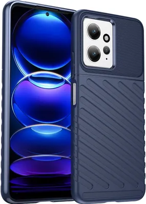 Produktbild von Mobigear Groove  Xiaomi Redmi Note 12 Hülle Flexibles TPU Backcover - Blau