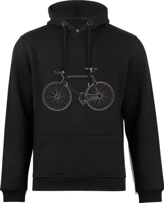 Produktbild von Cotton Prime® Kapuzensweatshirt Bike - Fahrrad XXL schwarz