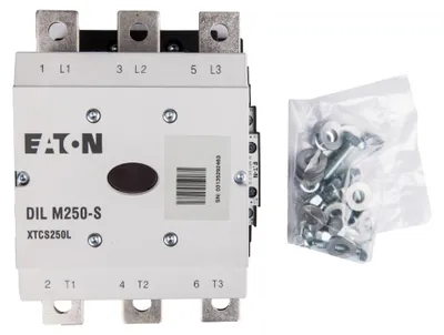 Obrázek produktu pro Výkonový stykač Eaton, 380 V 400 V 132 kW, 2 S, 2 Ö, 220 - 240 V 50/60 Hz, střídavé ovládání, šroubové připojení 274190