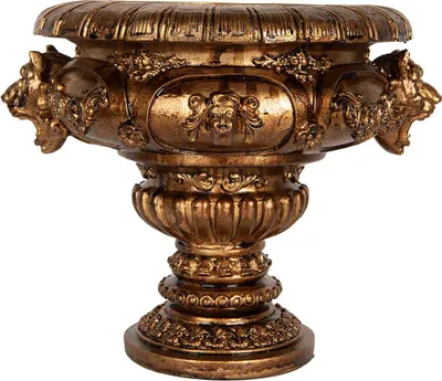 Produktbild von Clayre & Eef Blumentopf 26x22x21 cm Goldfarbig Kunststoff