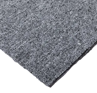 Produktbild von Steffensmeier Teppichboden Meddon Meterware  | Auslegware für Kinderzimmer Wohnzimmer Schlafzimmer | Grau, Größe: 100x100 cm