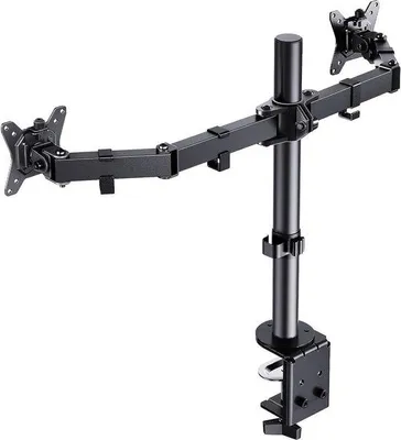 Produktbild von Monitorstandaard für 13"-32" Bildschirme | Stabiler Aufbau | Ergonomischer Monitorarm | Höhenverstellbar | Winkel ±90° | Drehbar 180° | Drehbar 360° | 8 kg Tragfähigkeit | VESA 75/100 mm