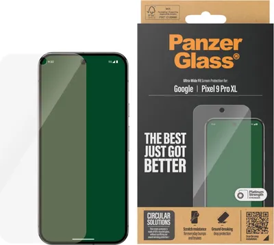 Produktbild von PanzerGlass ® Displayschutz Google Pixel 9 Pro XL | Ultra-Wide Fit, Google, Google - Pixel 9 Pro XL, Trockene Anwendung, Kratzresistent, Schockresistent, Transparent, 1 Stück(e)