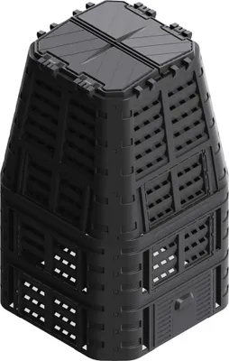 Obrázek produktu pro vidaXL Zahradní kompostér černý 93,3x93,3x146 cm 1000 L