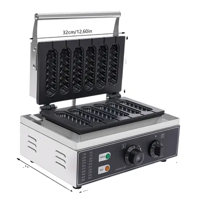Zdjęcie produktu dla Maszyna do hot dogów, moc 1500 W, 6 form, 220 V, 6