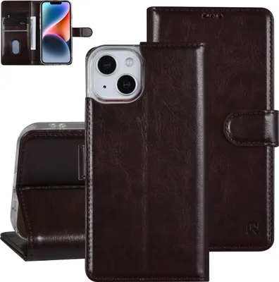 Obrázok produktu pre UNIQ Accessory iPhone 14 & 13 Booktype Case - Puzdro na 3 karty - Magnetické zatváranie - Tmavohnedé