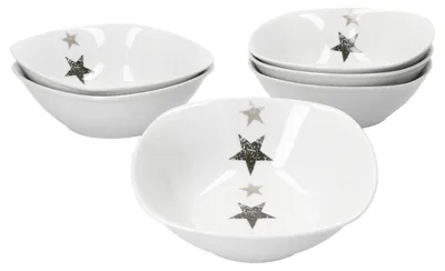 Zdjęcie produktu dla Zestaw 6 miseczek do musli i sałatek „Stars” 14 cm