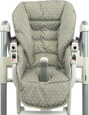Produktbild von BAMBINIWELT Ersatzbezug, Sitzkissen, Bezug für Peg-Perego-Prima-Pappa-Diner STERNE beige