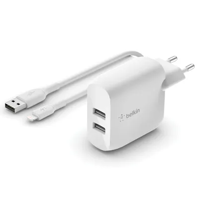 Zdjęcie produktu dla Belkin WCD001VF1MWH, Wewnętrzna, Prąd przemienny, 4,8 A, 1 m, Biały
