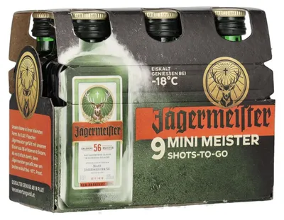 Obrázek produktu pro Jägermeister Mini Meister Shots To Go Vychutnejte si ledově chladné 9x20ml