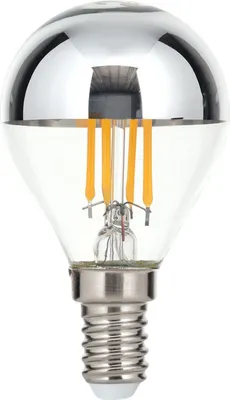 Immagine prodotto di Lampada LED per specchietto retrovisore, E14, lampada, illuminante, lampadina di ricambio, pezzo di ricambio, 4 watt, 350 lumen, 2700 Kelvin, bianco caldo, argento, dimmerabile