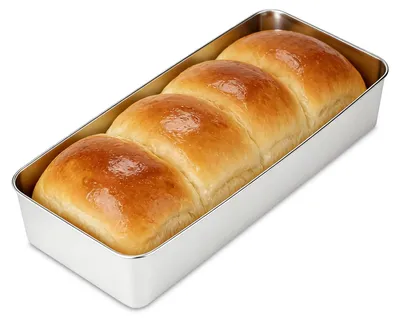 Brotbackform aus Edelstahl, 33×15×6,5 cm, spülmaschinengeeignet