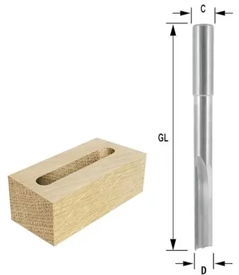 Imagen del producto de Fresadora de ranuras, acero para herramientas, giro a la izquierda, Ø 14 mm