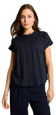 Produktbild von TOM TAILOR Basic Bluse mit Knopfleiste