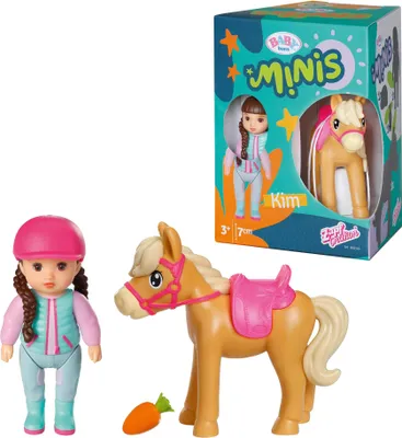 Image de BABY born Minis Set avec cheval et poupée