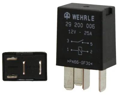 Obrázok produktu pre Pracovný kontakt mikrorelé 12V 25A 4-pólový