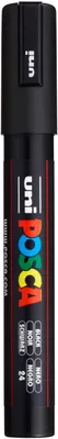 Zdjęcie produktu dla POSCA - Marker akrylowy PC-5M, czarny, końcówka okrągła, 1,8-2,5 mm